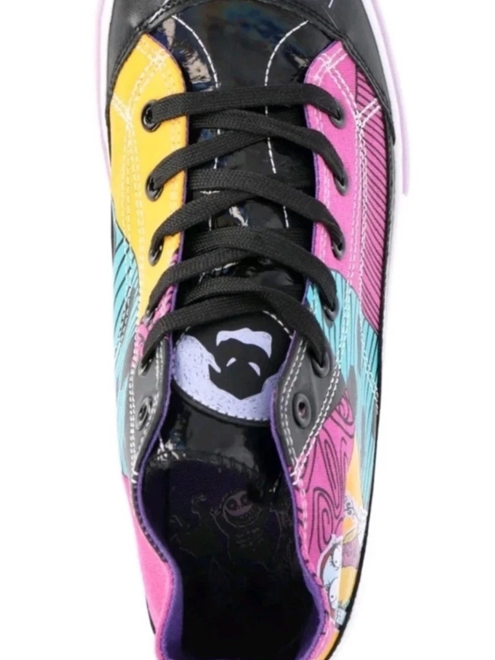 Nightmare Before Christmas Colorful Graphic High-Top Sneakers NWT Size 6 - Picture 4 of 11